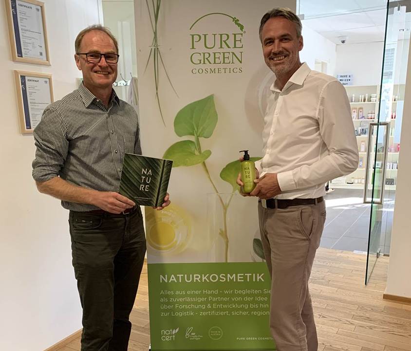 Gordon Koell Köll und Werner Murr von Pure Green Cosmetics